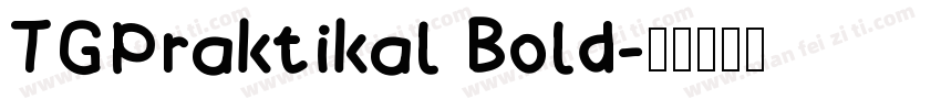 TGPraktikal Bold字体转换